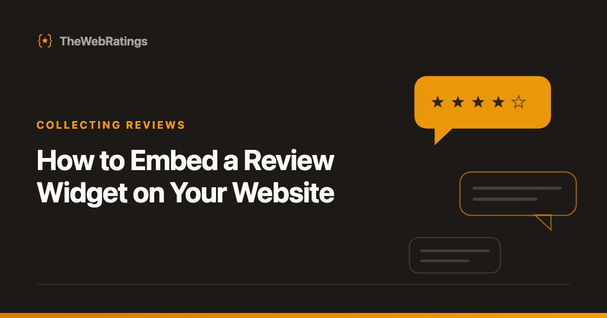 How to Embed a Review Widget on Your Website — illustrated cover