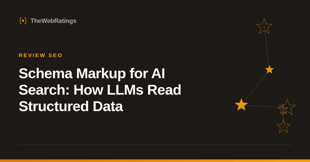 Schema Markup for AI Search: How LLMs Read Structured Data — illustrated cover